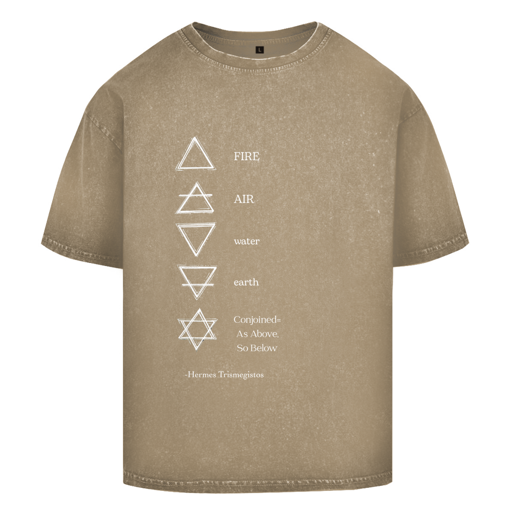 Oversize Washed T-Shirt -Elemente-