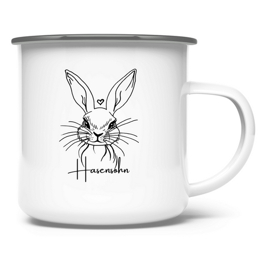 Emaille Tasse H**ensohn!