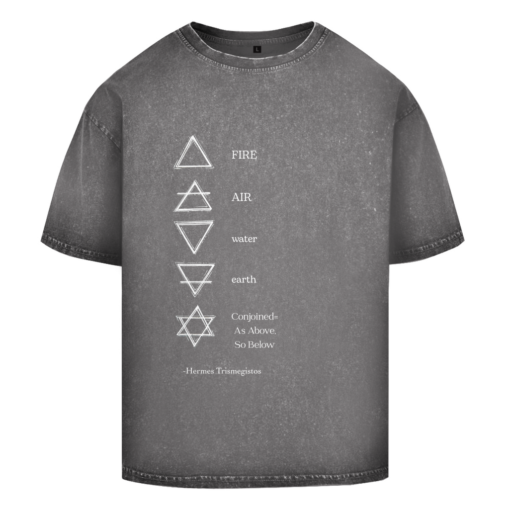 Oversize Washed T-Shirt -Elemente-