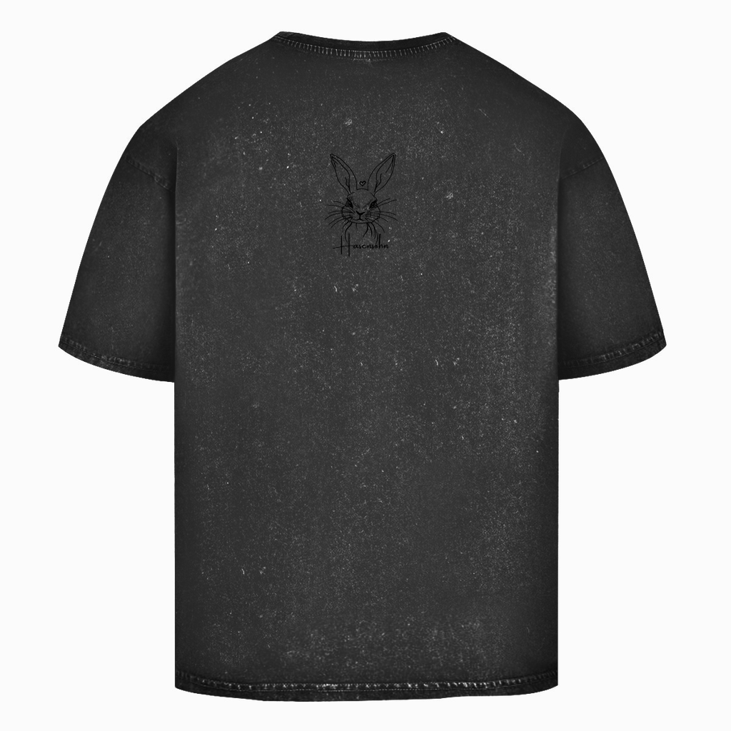 Oversize Washed T-Shirt -human being-