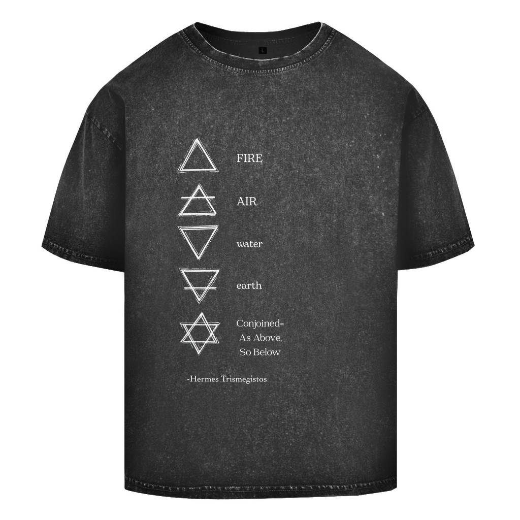 Oversize Washed T-Shirt -Elemente-