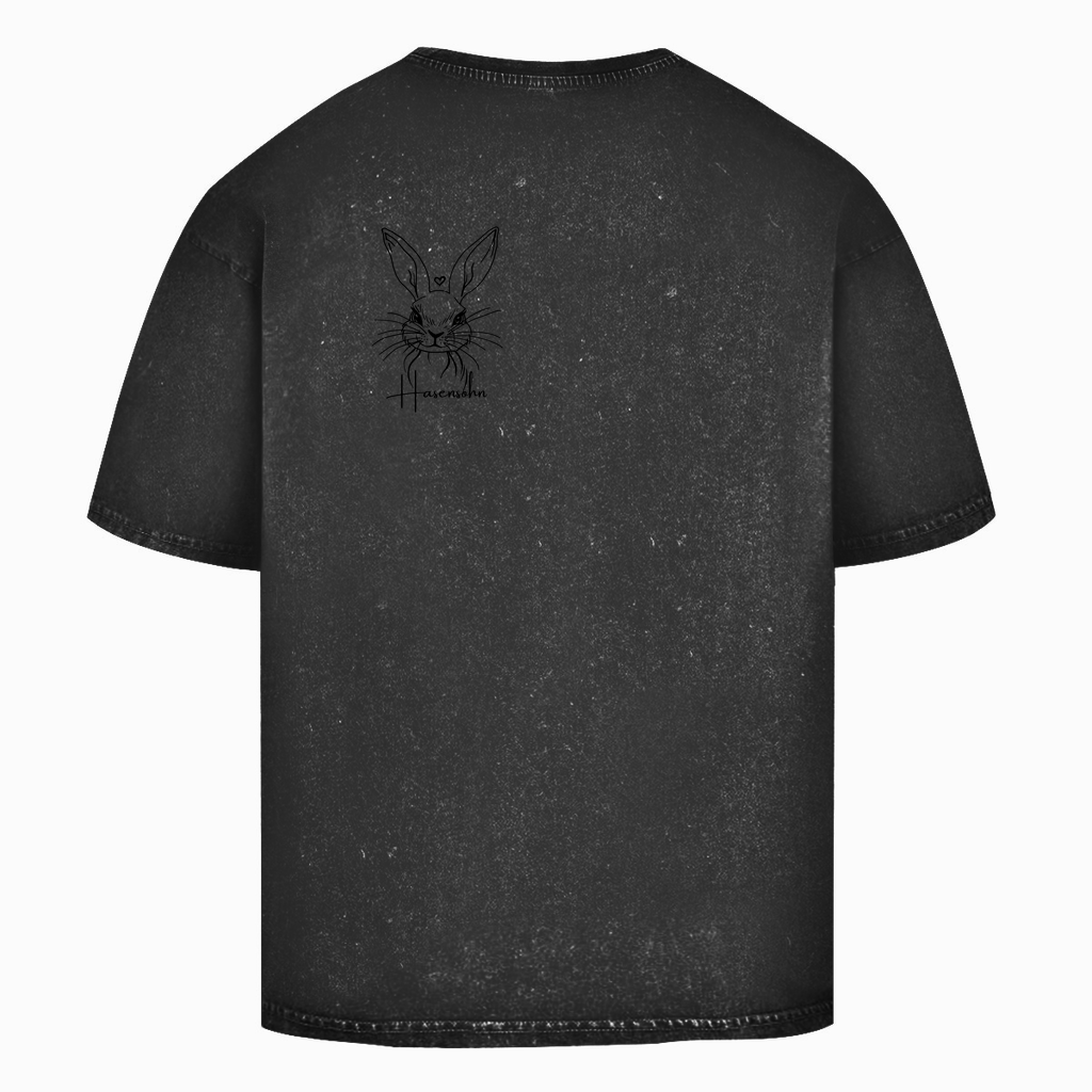 Oversize Washed T-Shirt -Yin Yang-