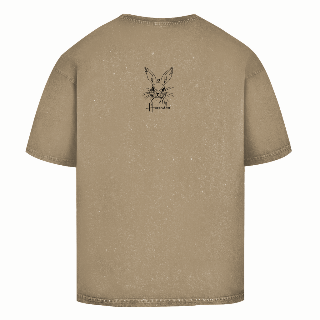 Oversize Washed T-Shirt -human being-