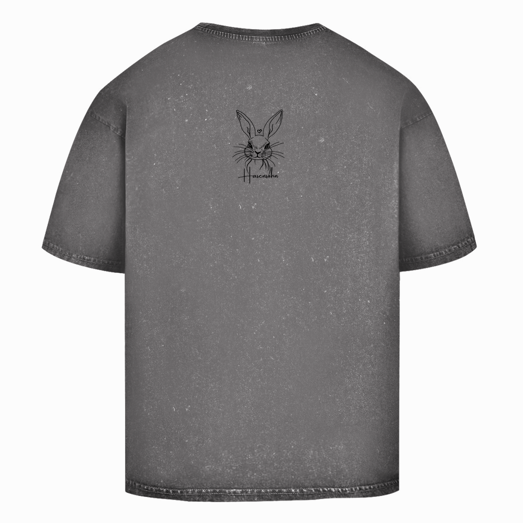 Oversize Washed T-Shirt -human being-