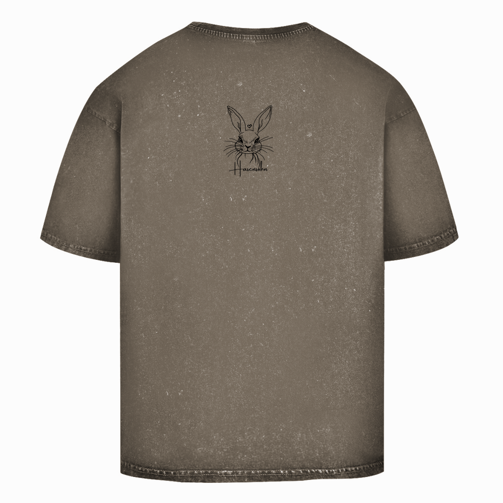 Oversize Washed T-Shirt -human being-