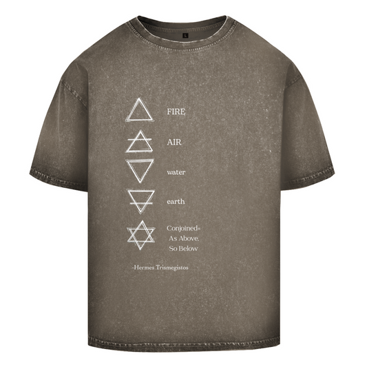 Oversize Washed T-Shirt -Elemente-