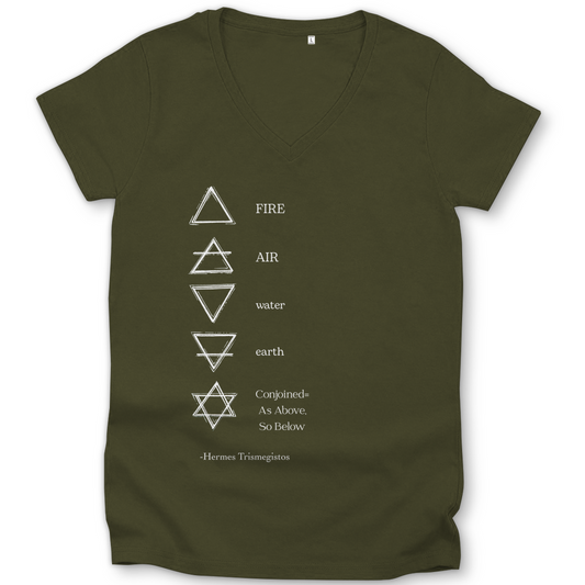 Damen Bio T-Shirt -Elemente-